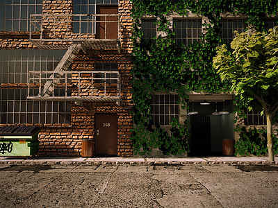 Street 3d render architecture blender 3d digital art street