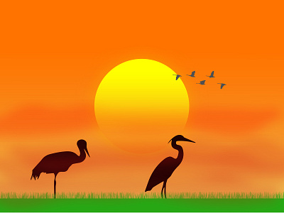 Siberian Birds animation design flat illusion illustration illustrator cc ios logo silhoutte ui vector vector artwork web website