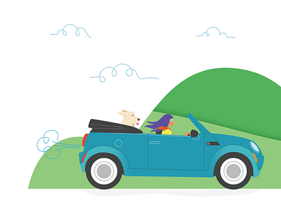 We out, fam! branding cars debut design dogs dribbble hello illustration vector web website