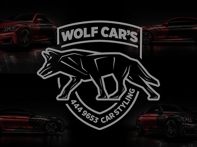 Wolf Cars Logo Design brand branding cars logo character istanbul logo logo design wolf wrap