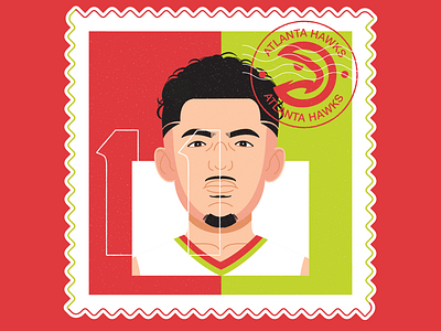 Trae Young Postage Stamp