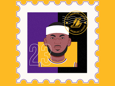 LeBron James Postage Stamp