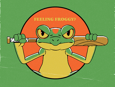 Feeling Froggy? bat clipstudiopaint frog illustration