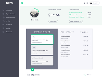 Flexpay balance pay wallet