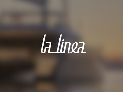 La Linea — Yacht logo branding la linea logo logo design logodesign logotype minimal typography vector yacht yachtname