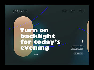 Visual: landing page concept