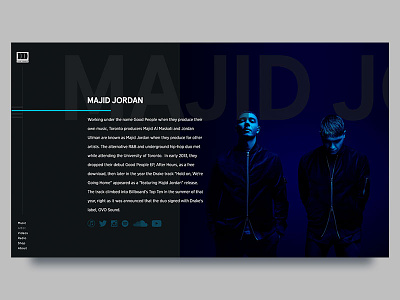 OVO Sound artist drake gradients majid jorden music ovo redesign shadows sound ui website