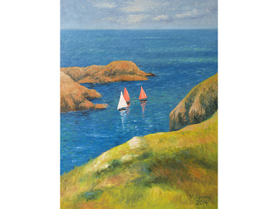 Ouessant impressionism landscape oil oil painting painting sea