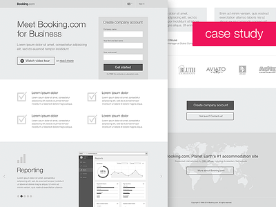 Product page wireframe