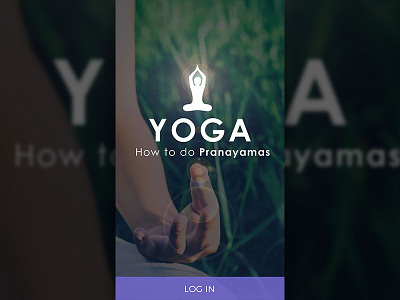 Yoga App UI login Screen