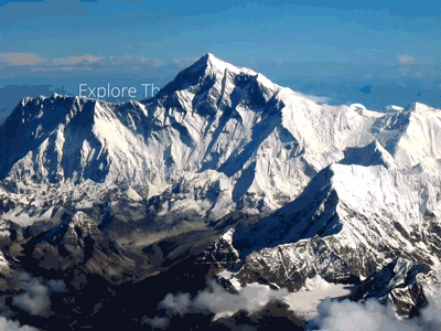 Explore The Himalays - Modern Typography animation gif heavan himalays motion art mountain typography