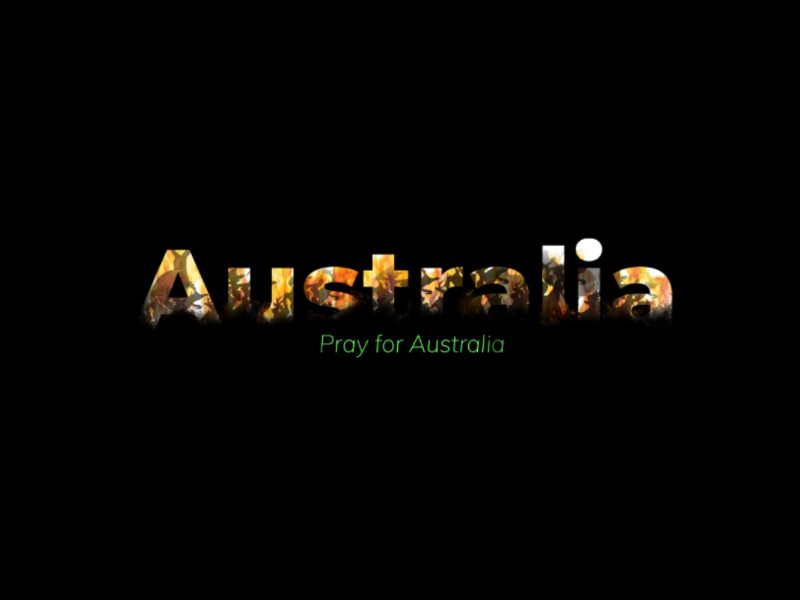 Pray for Australia logo by Arvind Singh Chouhan on Dribbble