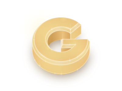 Gold and Glamorous 36days g 36daysoftype bright color g glamor glamour gold illustration type typography vector