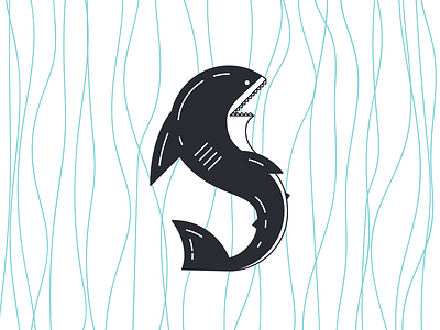 Shark 36days s 36daysoftype cute design illustration shark type typography vector