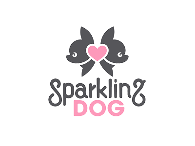 Sparkling Dog animal chiwawa clo dog fashion hearth logo mark puppie