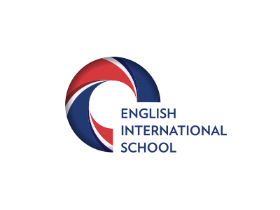 English International School Logo brand circle english futura italy logo london mark school twist