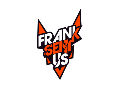 Frank Sent Us band brand italy logo mark music stencil triangle twist type typography vj