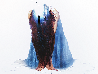 Before I Fall bookcover design double exposure photomanipulation