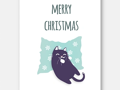 Catsmas Card 3 2dillustration adobeillustrator cat catart catsmas christmas composition concept creative cute design digitalart digitalartist flatdesign fluffy graphicdesign illustration typography vector