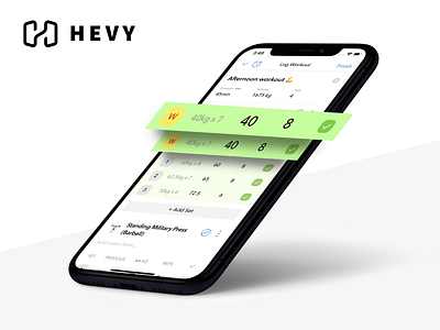 Hevy - Workout Tracker & Planner for Weight Lifting app augmented branding debut design ios mobile mobile design mobile ui screenshot ui