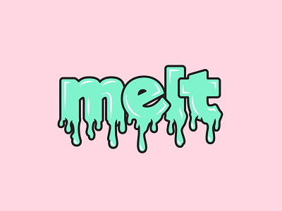 Melt Logo branding lettering logo logo design logotype