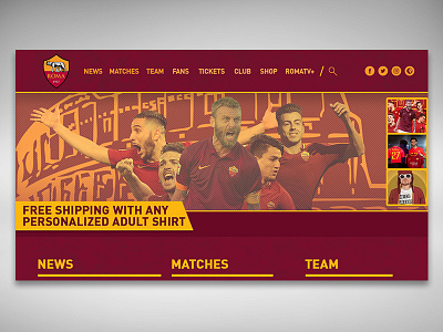 Daily UI Challenge #3 / Landing Page dailyui home landingpage roma asroma ui ux