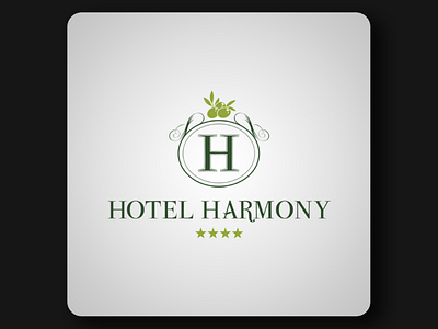 Hotel Harmony brand identity design graphic design logo