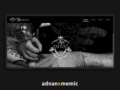 Paja Tattoo Web design ui ux web webdesign webdevelopment