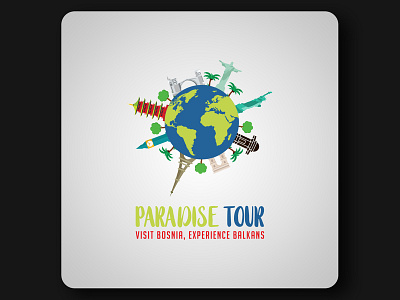 Paradise Tour brand identity branding design graphic design logo