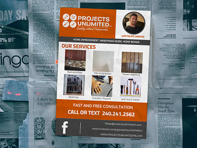 Projects Unlimited Flyer branding flyer flyer design nashville poster