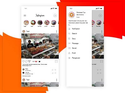 Instagram Redesign adobexd instagram mobile app redesign social app