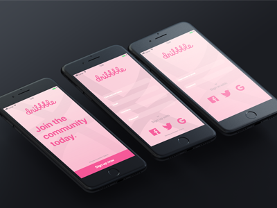 Dribbble mobile app UI concept