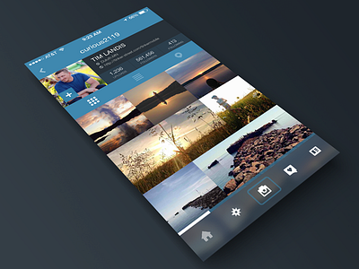 Instagram Profile Page Redesign for iOS7