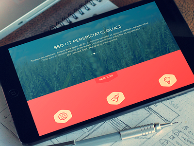 Wp Theme Experiment blog breezi dark ipad landing minimal slide theme ui ux web design wordpress