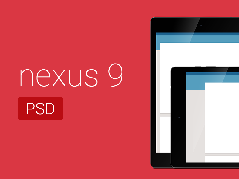 Free Nexus 9 PSD nexus google tablet android material free psd photoshop