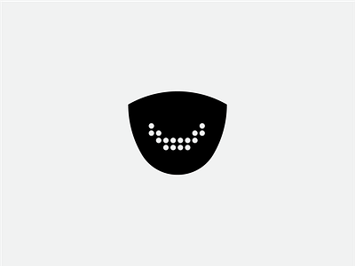 mask logo digital mask modern