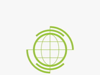 Globe abstract globe logo minimal modern world