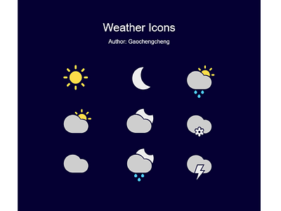 Weather icon ui 图标