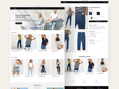 Ponte a la moda E-commerce clothes clothing designer ecommerce fashion moda online shopping store storeonline uxui webdesign