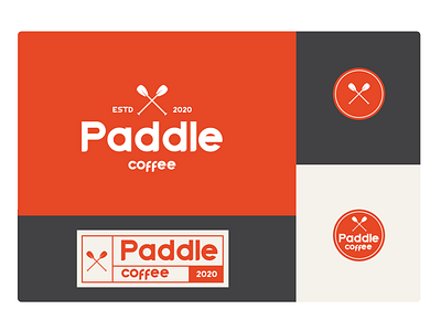 Paddle Coffee Company Brand brand brand illustration branding coffee design illustration logo paddle