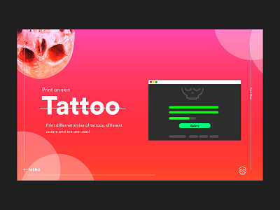 Tattoo UI Design animation app branding clean concept dashboard design icon illustrator interaction interface ios iphone logo mobile store ui ux web
