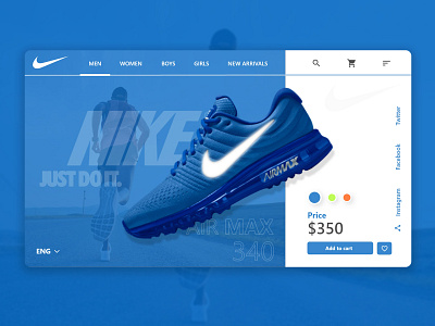 Nike Air Max 2d adobe xd app design flat illustration typography ui ux website