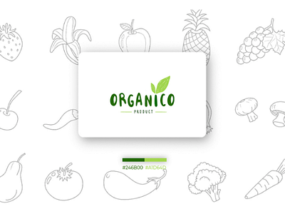 Organico - Logo agency art brand branding design logo logo designing organic product design typography