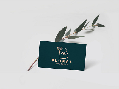 Floral - Logo 2d app art branding design flat logo minimal typography vector