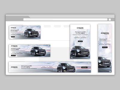 Digital Ad Banners - Website ad banner ad design add on adobe illustrator adobe photoshop advertising app branding car design design art illustration minimal photoshop simple web website