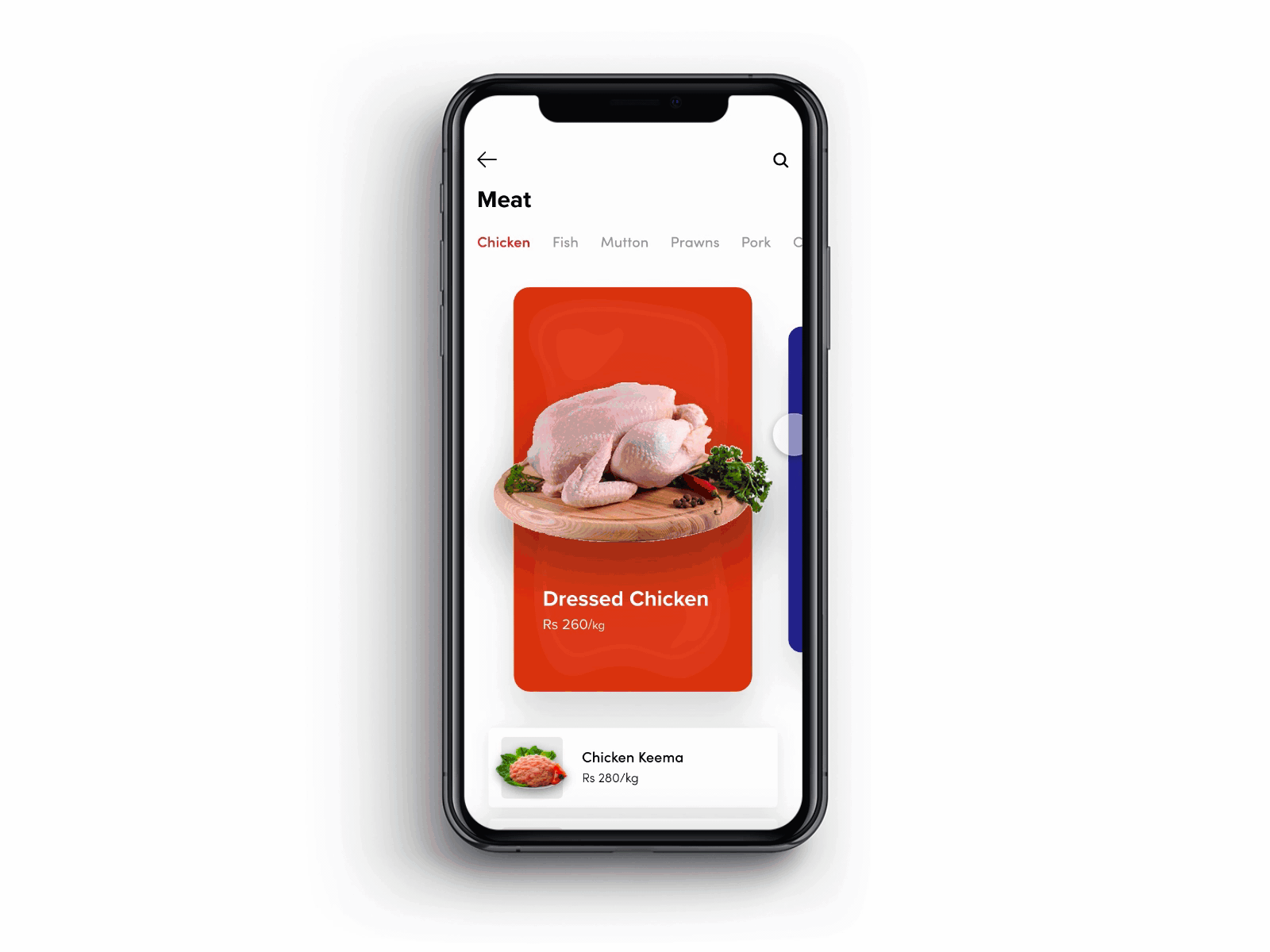 Meat - ordering Concept chicken loading loadinganimation meat purchase ui design uianimation uiapp