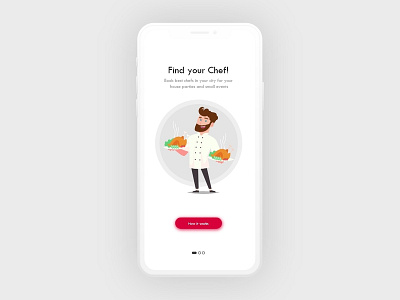 chef booking app chefapp onboarding uidesign uiuxdesig