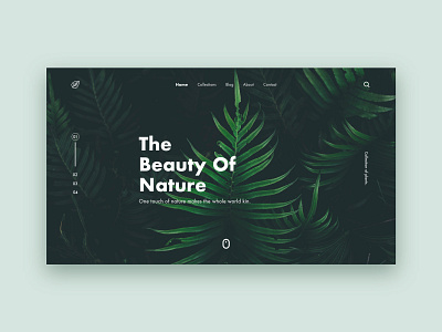 Landing webpage design landing page nature ui designs