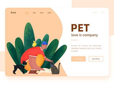 love is company design illustration ui