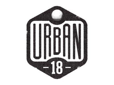 Urban18 branding golf logo